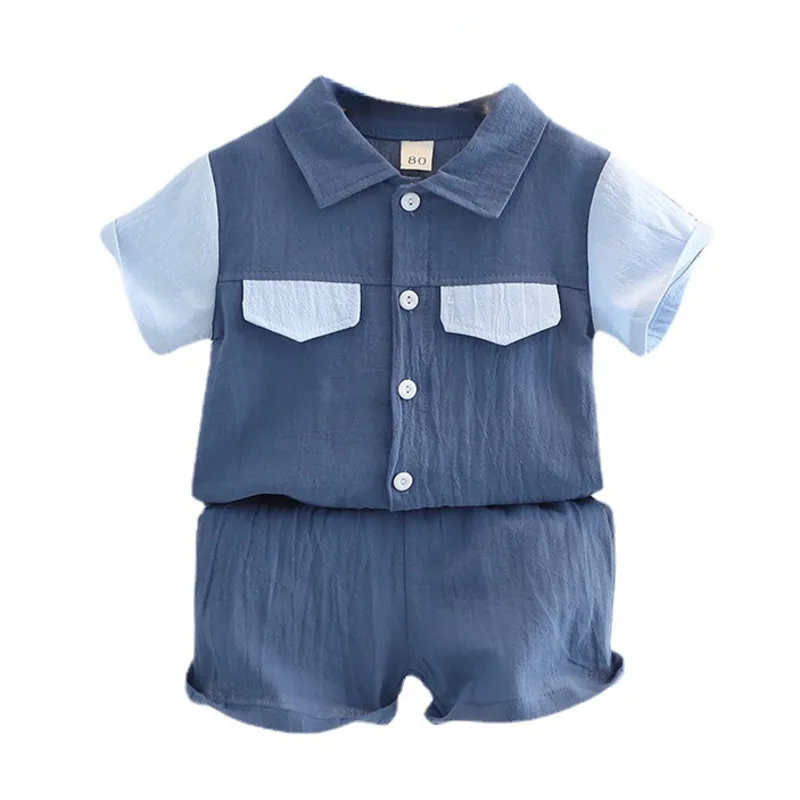 

New Summer Baby Clothes Suit Children Boys Casual Shirt Shorts 2Pcs/Sets Toddler Outfits Infant Sports Costume Kids Tracksuits