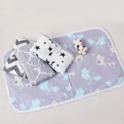 50x70 см Детский водонепроницаемый складной матрас моющийся детский коврик для пеленания многоразовый мультяшный хлопковый коврик для кровати