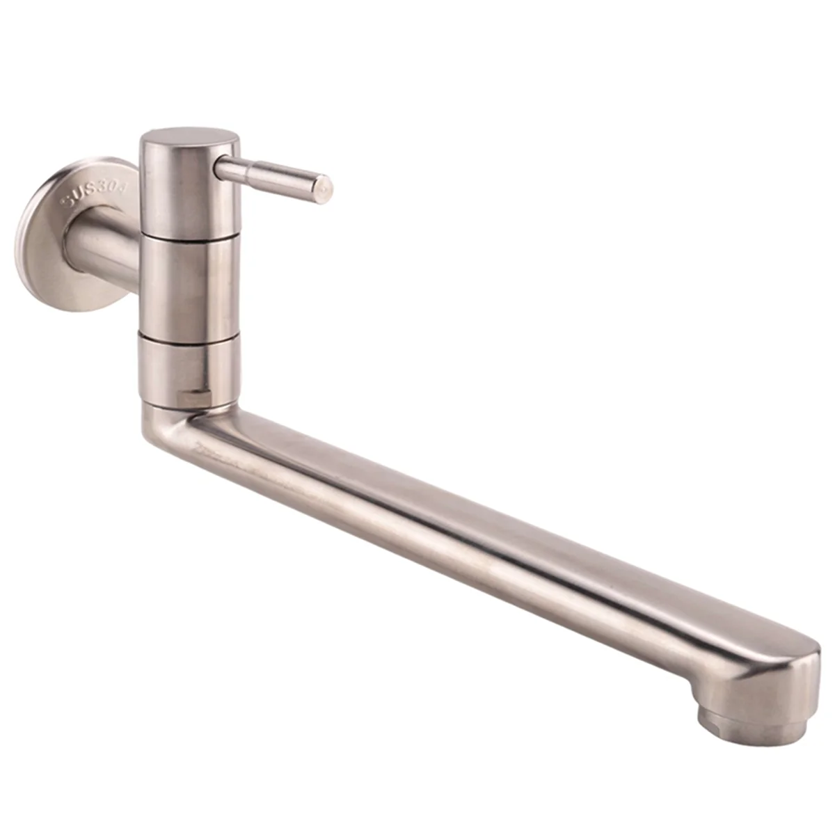 Смеситель для кухни с поворотом на 180 градусов из нержавеющей стали