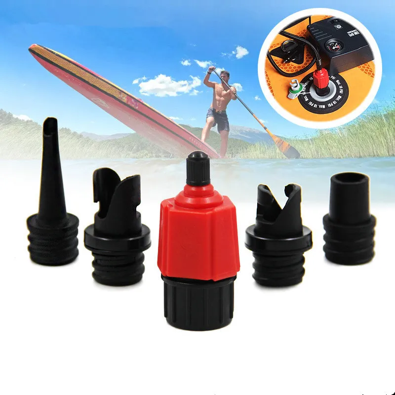 Air Valve Adapter Vehicle Air Pump Valve Adaptor For Inflatable Air Mattress Bed Boat Canoe Kayak