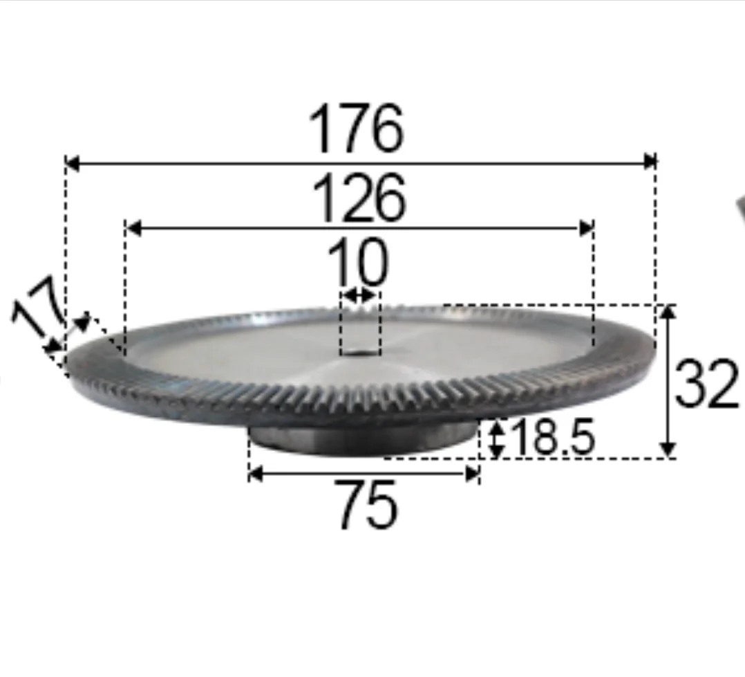 

78Teeths D:176MM Umbrella Bevel gear