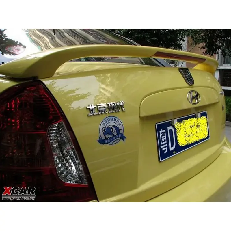 Спойлер для Hyundai Accent заднее крыло автомобиля из АБС-материала грунтовка цветной