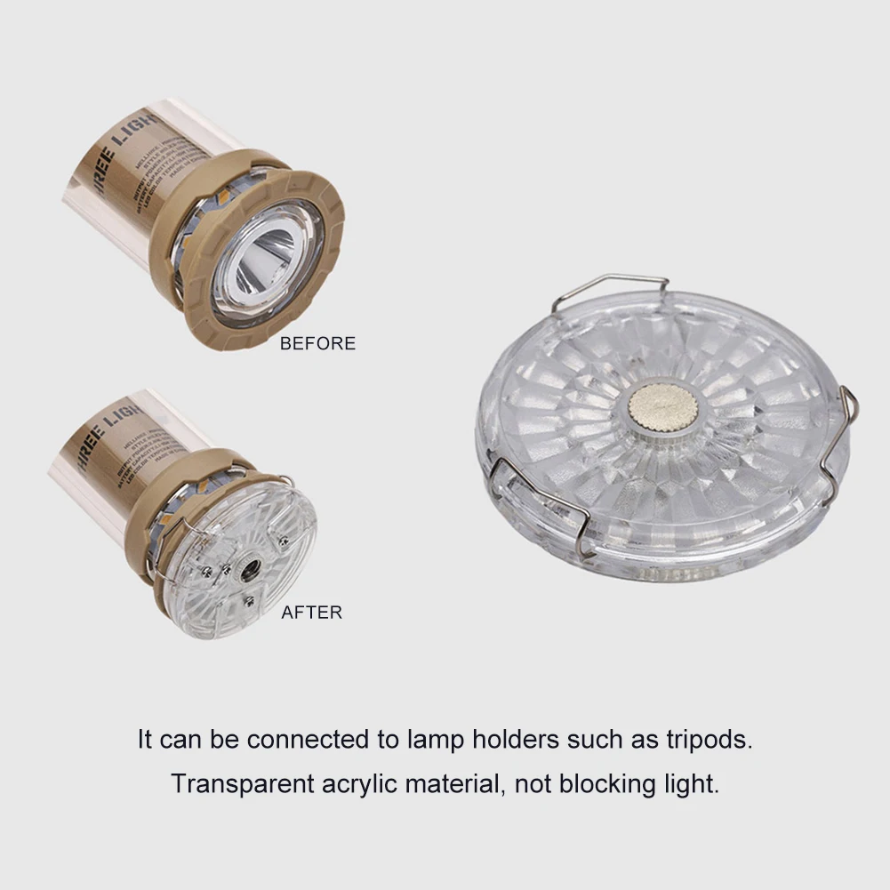 Адаптер Для Кемпингового Фонаря Акриловая Подставка Вспышки Фото Сменная