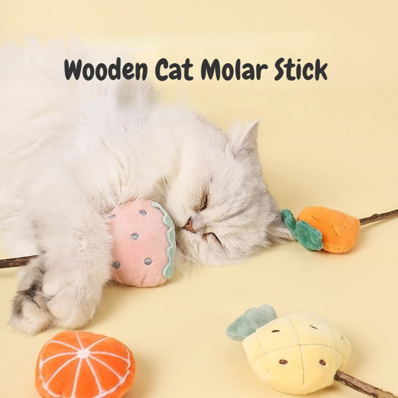 

Игрушки С Кошачьей Мятой, дразнящая кошачья палочка, молярная палочка, деревянная игрушка для кошек, палочка для чистки зубов, товары для до...