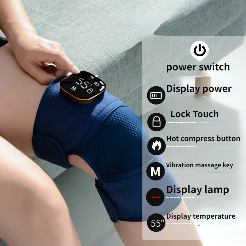 Moxibustion physiotherapy instrument Warm keeping electric heating knee pads Vibration massage instrument USB physical therapy