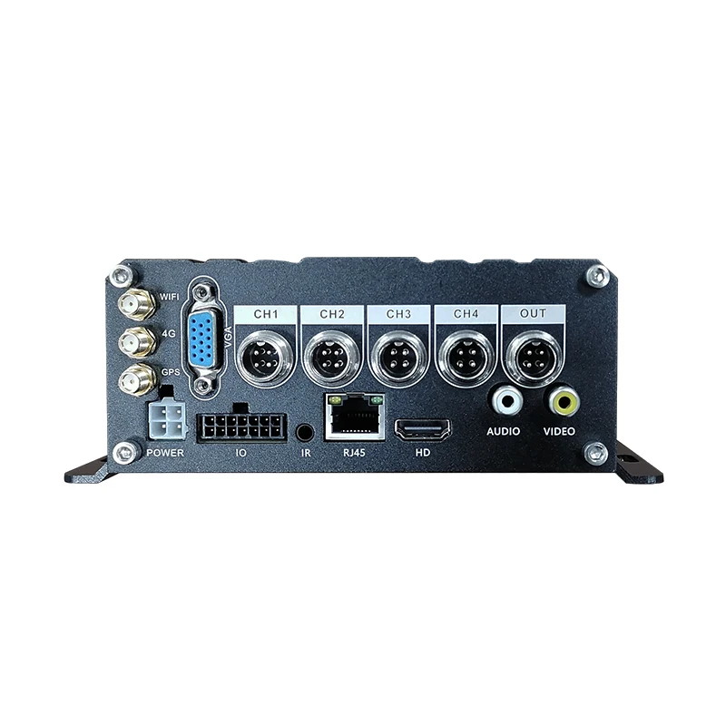 Мобильный видеорегистратор 4 канала Автомобильный черный ящик HDD 1080p MDVR ST9804 для
