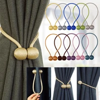1pc magnetic curtain tieback high quality holder hook buckle clip curtain tieback polyester decorative home accessorie