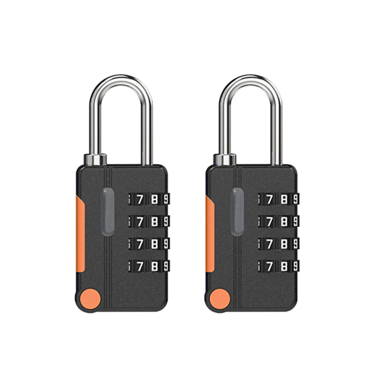 

2pcs High Security Resettable Waterproof 4 Digit Luggage Lock Door Cabinet Anti Theft Combination Padlock Zinc Alloy Heavy Duty