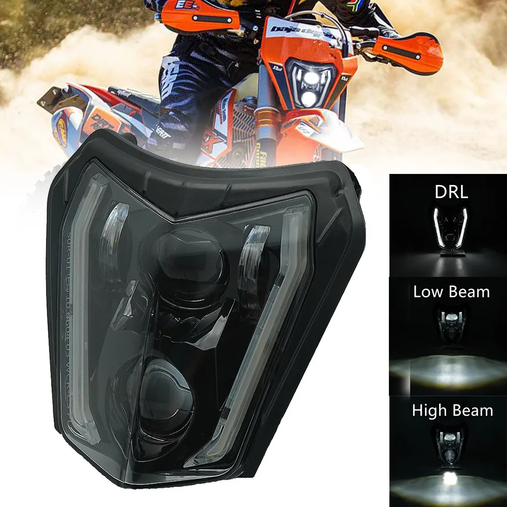 Светодиодная Фара Для Мотоцикла В Сборе KTM EXC SX XC-W Dirt Bike Enduro 300 125 250 350 450 530 690