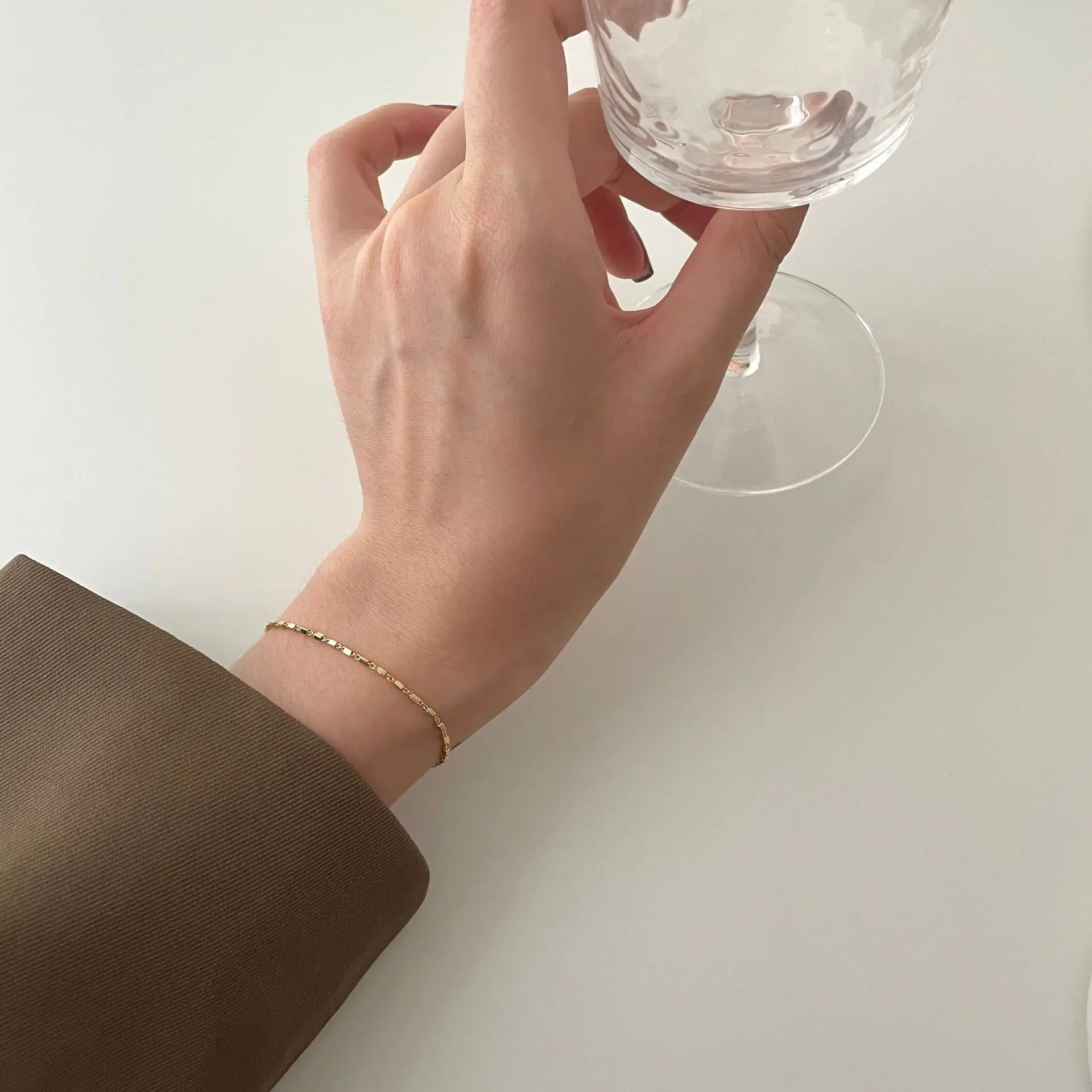 SHANICE настоящее серебро 925 пробы простой геометрический квадратный кубинский