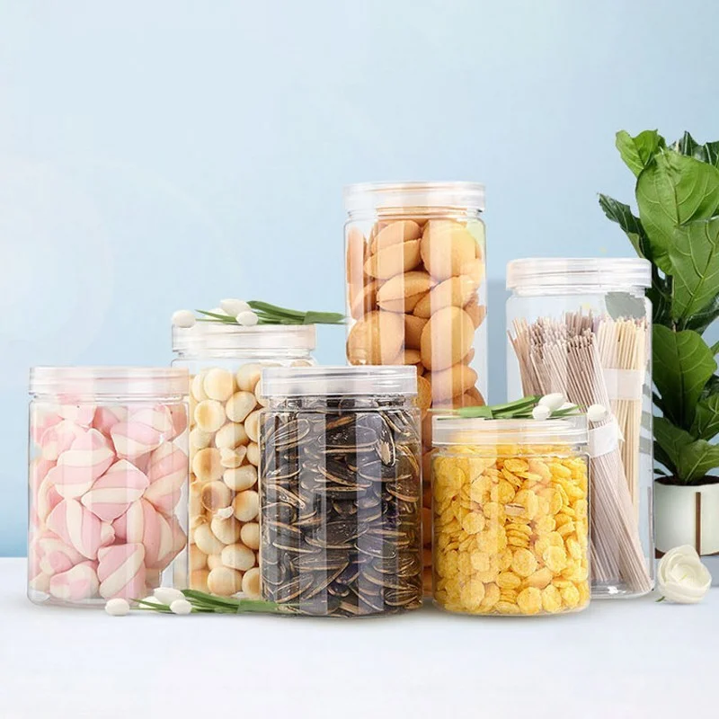 

Kitchen Storage Tank Food Container Cookie Jar Sealing Food Sealed Glass Tank Kitchen Miscellaneous Grain Transparent Organizer