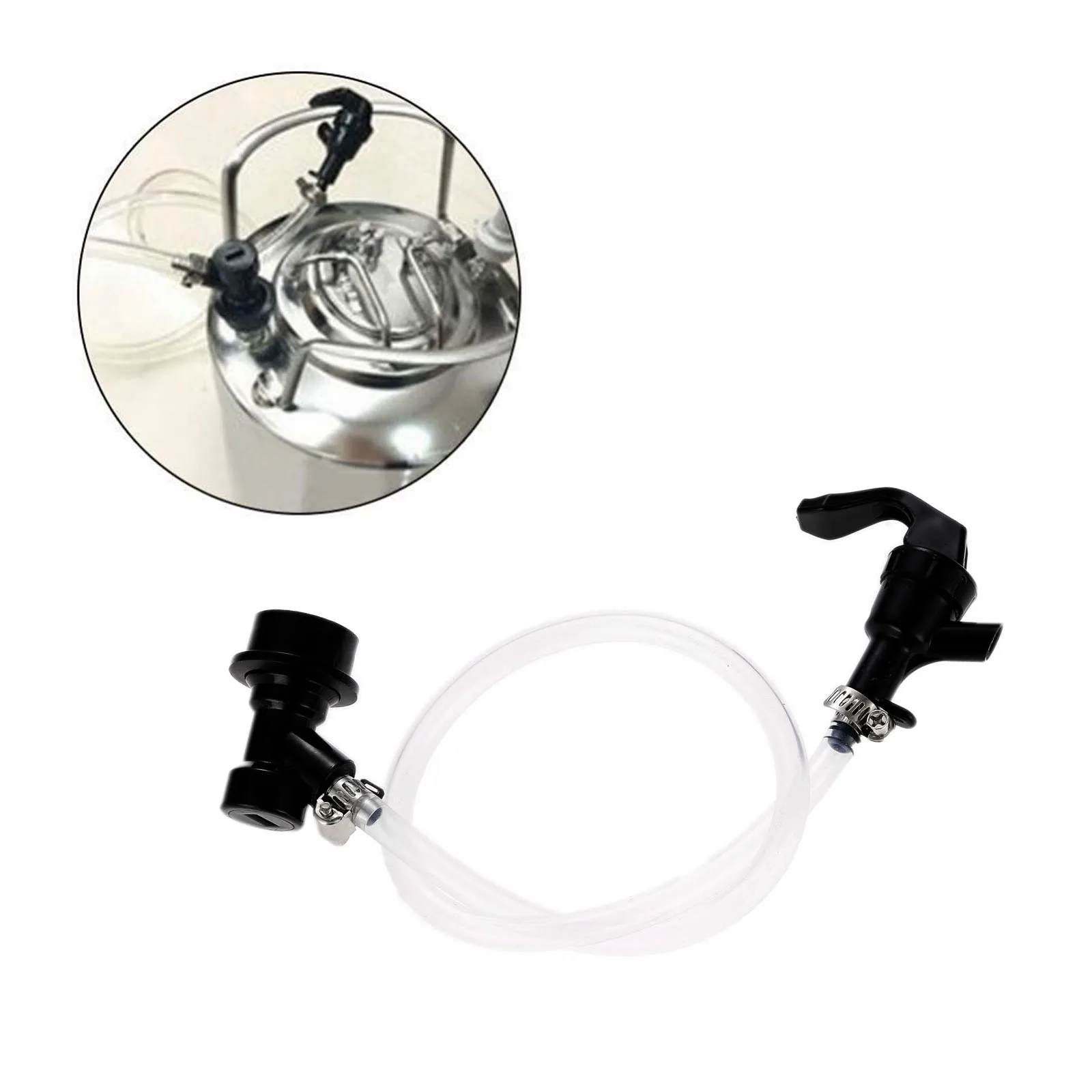 

1Pc Ball Lock Beer Line with Party Picnic Tap Disconnect Keg Accessories Durable Tool For Party/Picnic/Home Brewing 50/100cm