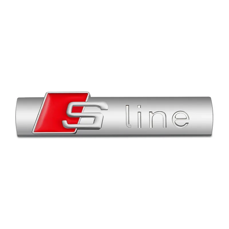 

3D металлический хромированный черный логотип S Line Эмблема на крыло автомобиля Значок для Audi A3 A4 A5 A6 A7 Q2 Q5 Q7 Q3 TT S Line Наклейка Accrssorie