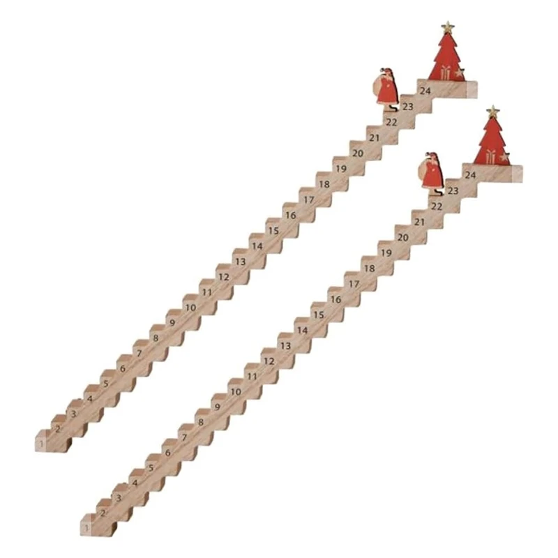 Деревянные лестницы рождественский календарь обратного отсчета на лестнице