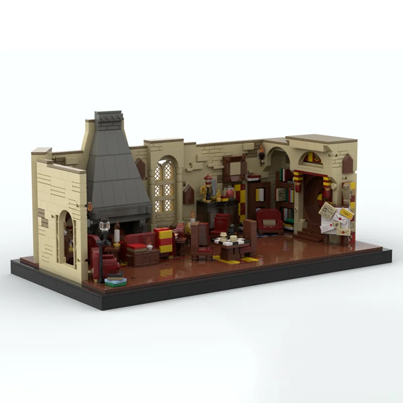 Конструктор Movie Model Moc: Модель «Общая комната» (красный и золотой) – Технологичные кирпичики для самостоятельной сборки, праздничные игрушки (art.: 3920d80f720f0) - 3920d80f720f0