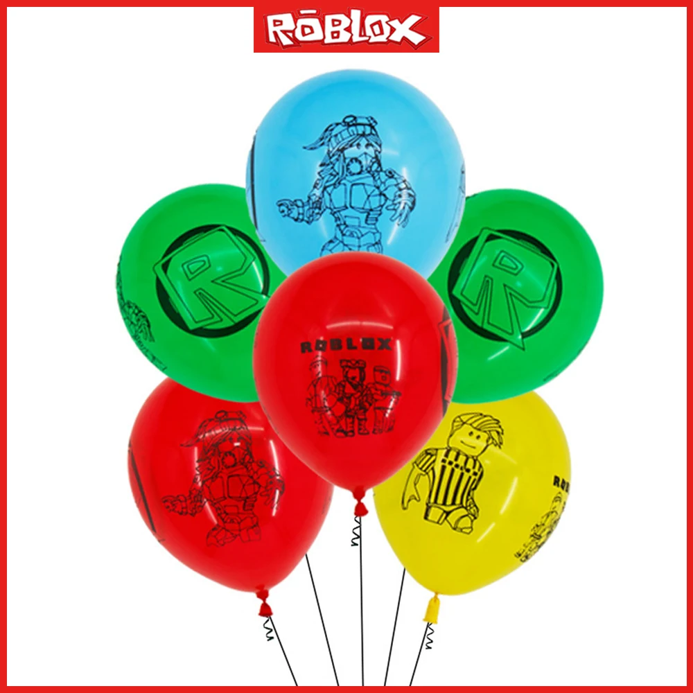 

Roblox Новый 12-дюймовый 4-сторонний мультяшный печатный набор воздушных шаров, тематический латексный воздушный шар на день рождения, Рождество, открытое оформление