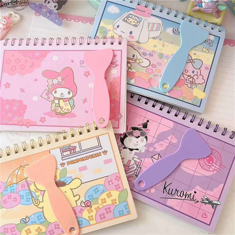 

Sanrioed Kawaii Kuromi Cinnamoroll A5 катушка книга My Melody высвобождение книга для лопатки наклейка лента ручная книга сделай сам подарок