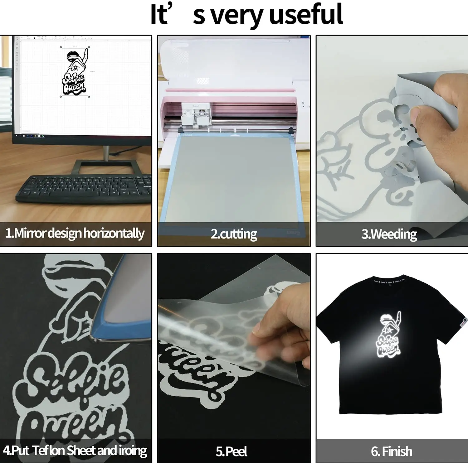 1 рулон 30*100 см светоотражающий теплопередающий винил HTV для футболок