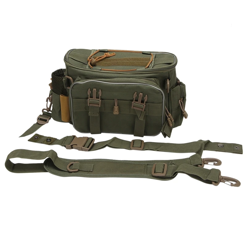 

Multifunctional Waterproof Fishing Bag Outdoor Sports Waist Pack Fishing Lures Gear Storage Bag Crossbody Bag