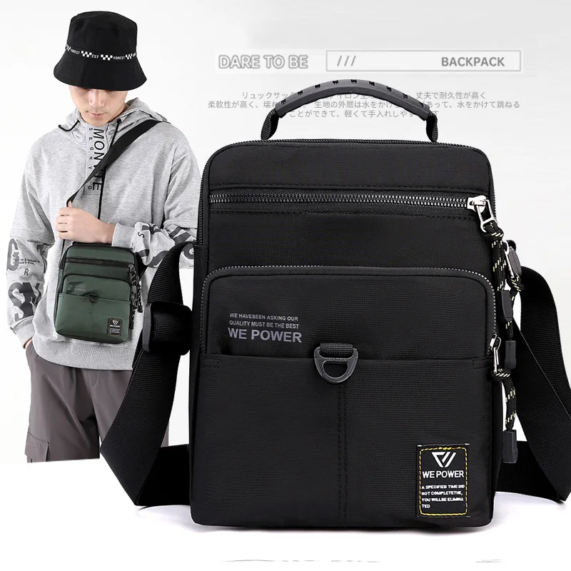 New Fashion Men's Shoulder Bag Casual Crossbody Bag Men's Waterproof Nylon Men's Bag Outdoor Messenger Bag