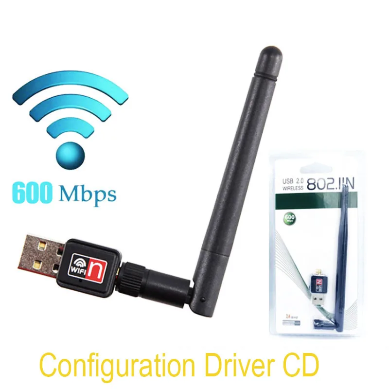 

600M Mini USB 2.0 Wireless Network Card Computer WIFI Receiver Transmitter