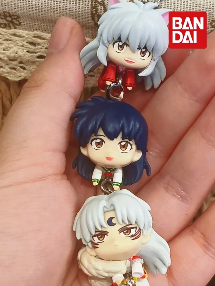 Фото Брелок-фигурка Bandai Inuyasha Gashapon Connected, миниатюрный, 35 мм, ПВХ, подвеска, Сессёмару, Кагомэ, Шиппо, Мираку, Сангё, аниме №4