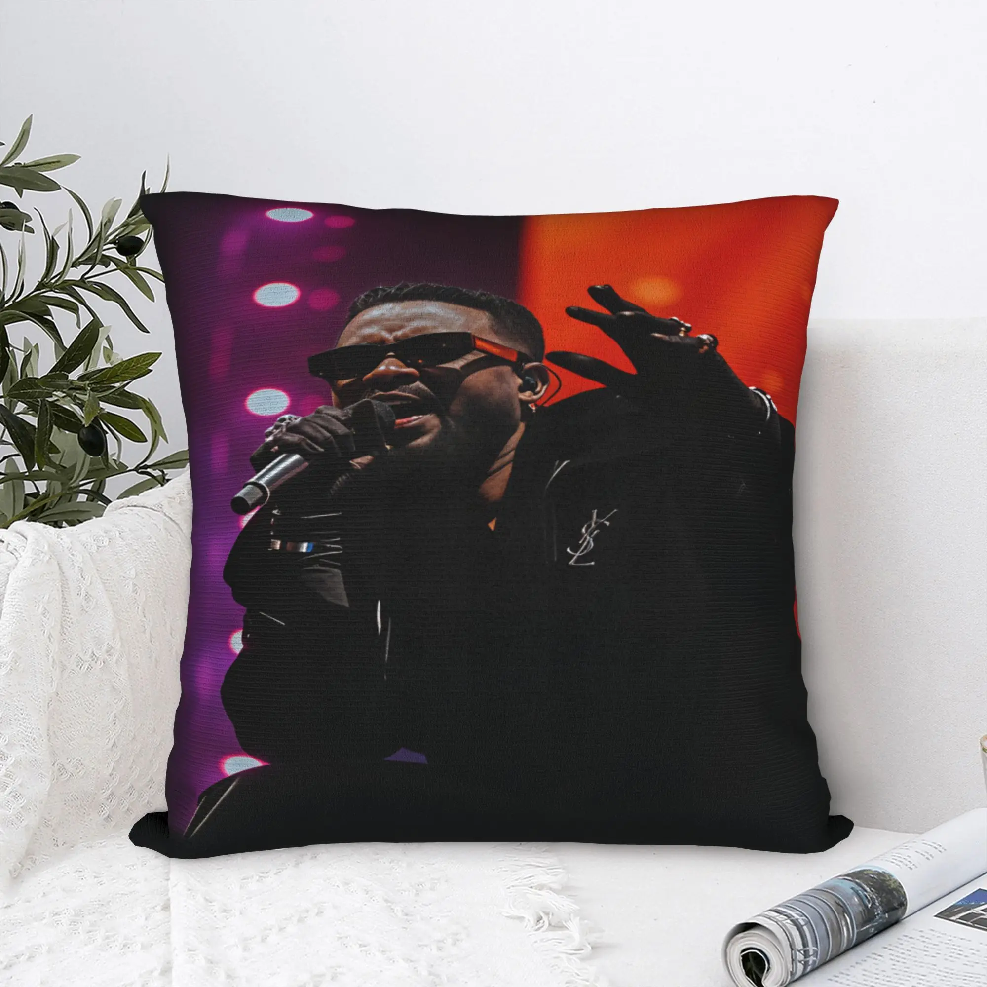 Фото Наволочка Fally ipupa, мягкая наволочка для офиса, автомобиля, домашнего декора, забавные наволочки №1