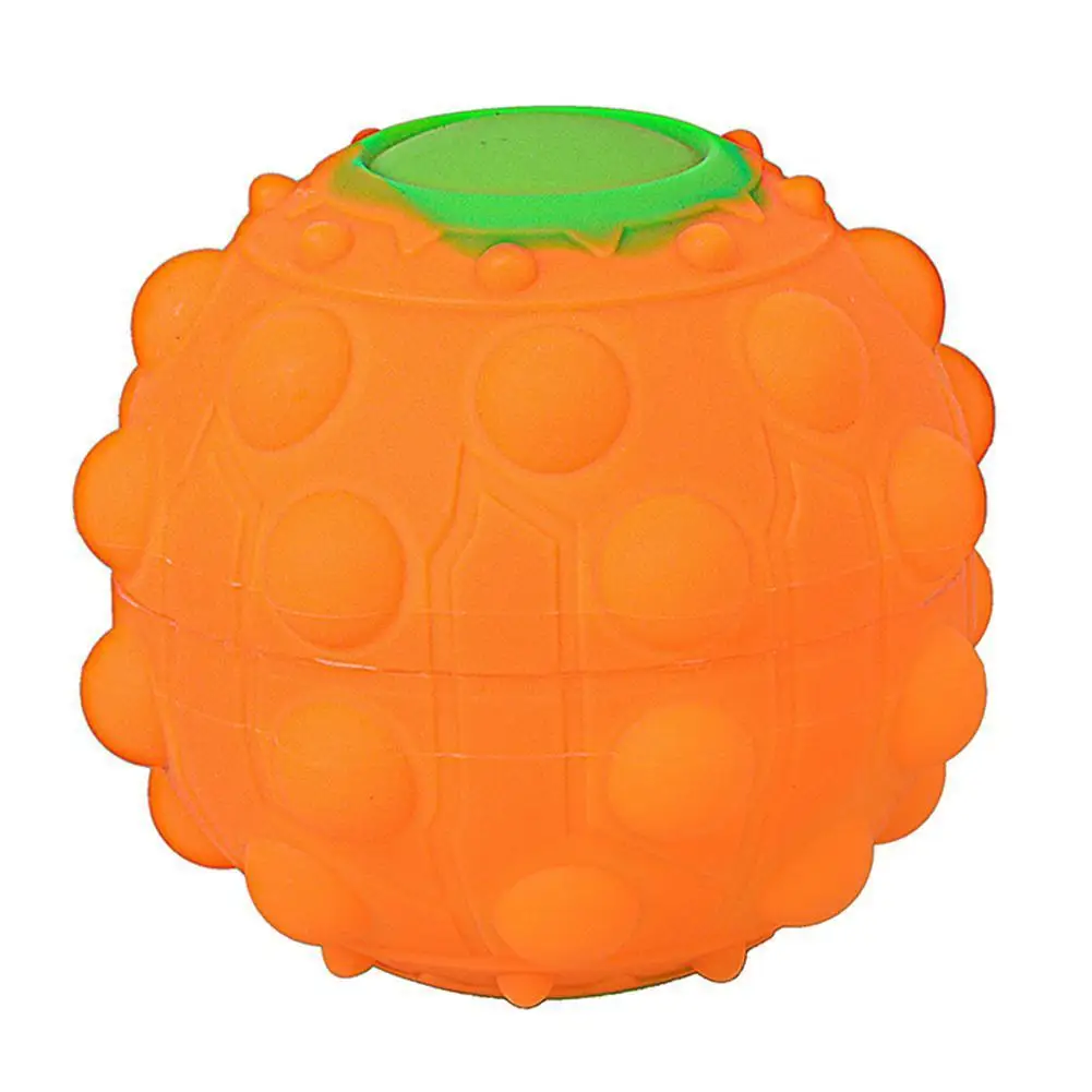 

Pumpkin Bomb Silicone Toy Glowing Decompression Pumpkin Ball Pumpkin Bubble Ball Orange Lighting Ball Stress Relief Toy