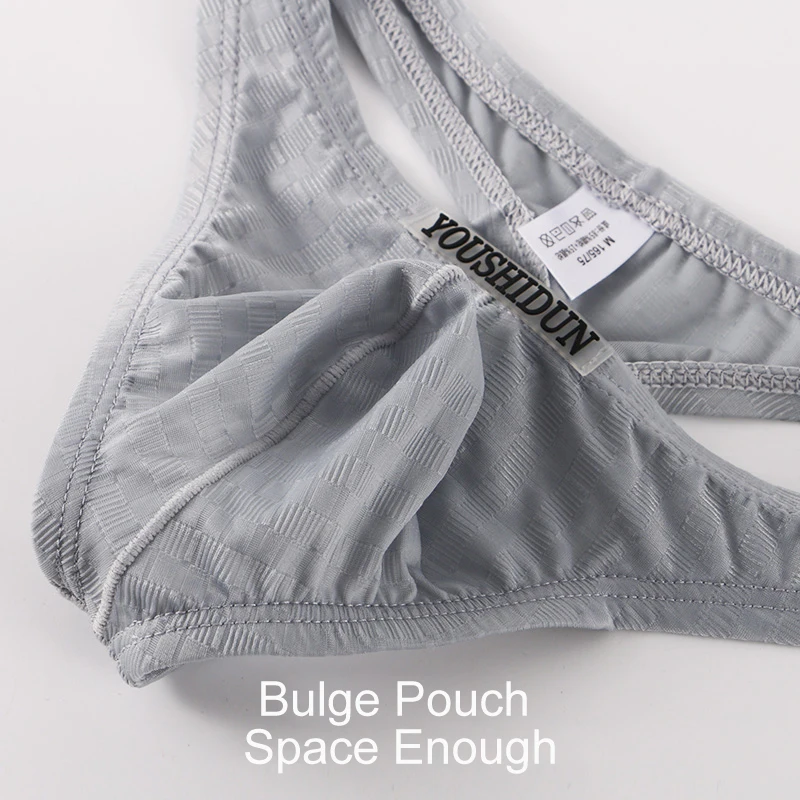 CLEVER-MENMODE 3x Men G String Underwear Sexy Underpants Thong Tanga Panties Bikini Bulge Penis Pouch See Through Undies T-back