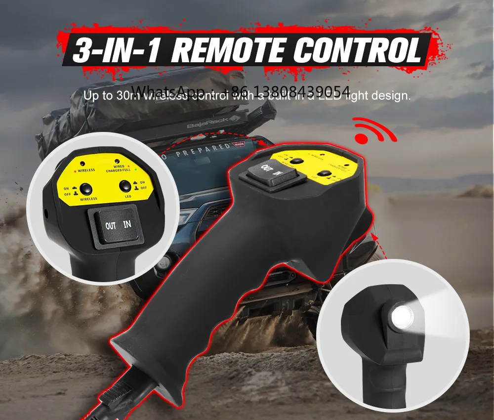 12 В 13000 фунтов/5909 кг IP67 водонепроницаемый автомобиль 4x4 внедорожник