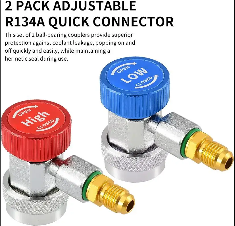 R134A Freon H/L Автомобильный быстроразъемный соединитель адаптеры для кондиционера