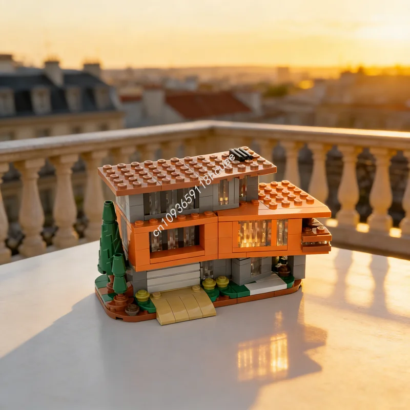 Фото Набор строительных блоков MOC Ideas CUUSOO Mini Twilight: Дом Калленов, 357 деталей, игрушка-конструктор, архитектурная модель, DIY, идея для рождественского подарка, развивающая игрушка №1