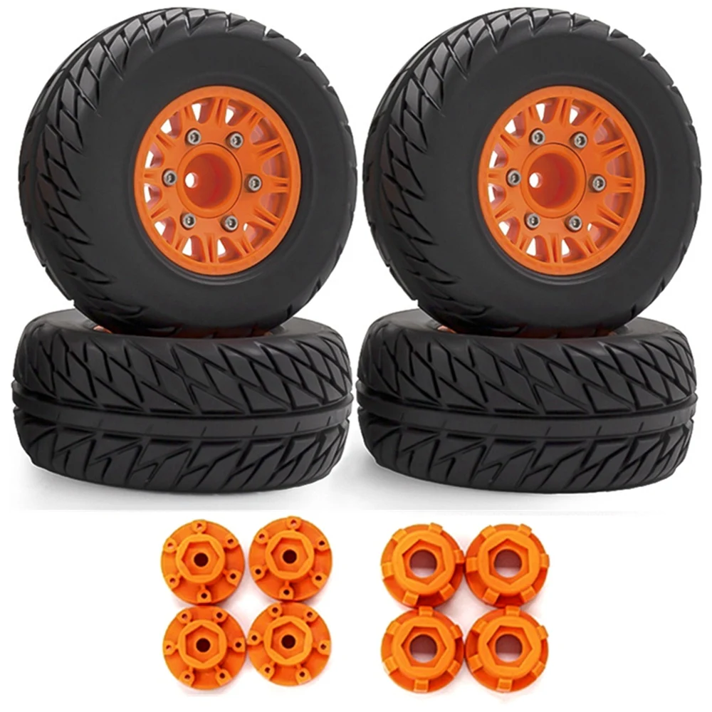 

4Pcs 1/8 1/10 Short Course Truck Tire Tyre Wheel 12&14&17Mm Hex For Traxxas Arrma Tamiya HSP HPI Kyosho Hobao RC Car