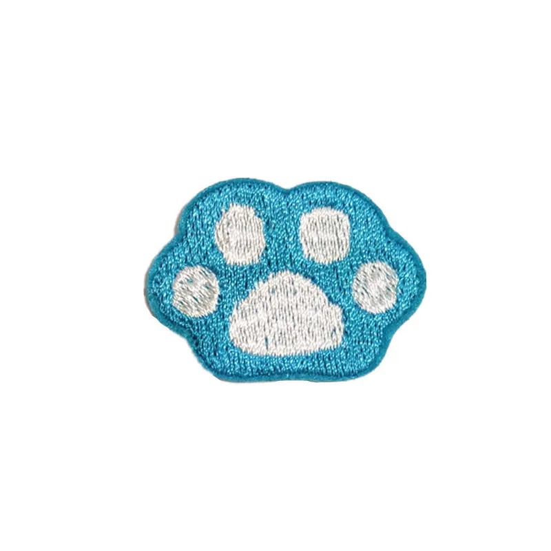 10pcs Cute Cat Paw Embroidery Patches Iron on Sew Patch Cloth Badges for Clothing Jeans T-shirt Sewing Decoration Accessories - купить по