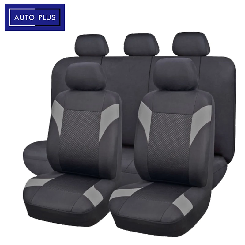 

AUTO PLUS Universal Sponge Polyester Breathable Seat Covers For Car Accessories Voiture Interior Fit For Most Car Suv Van Track