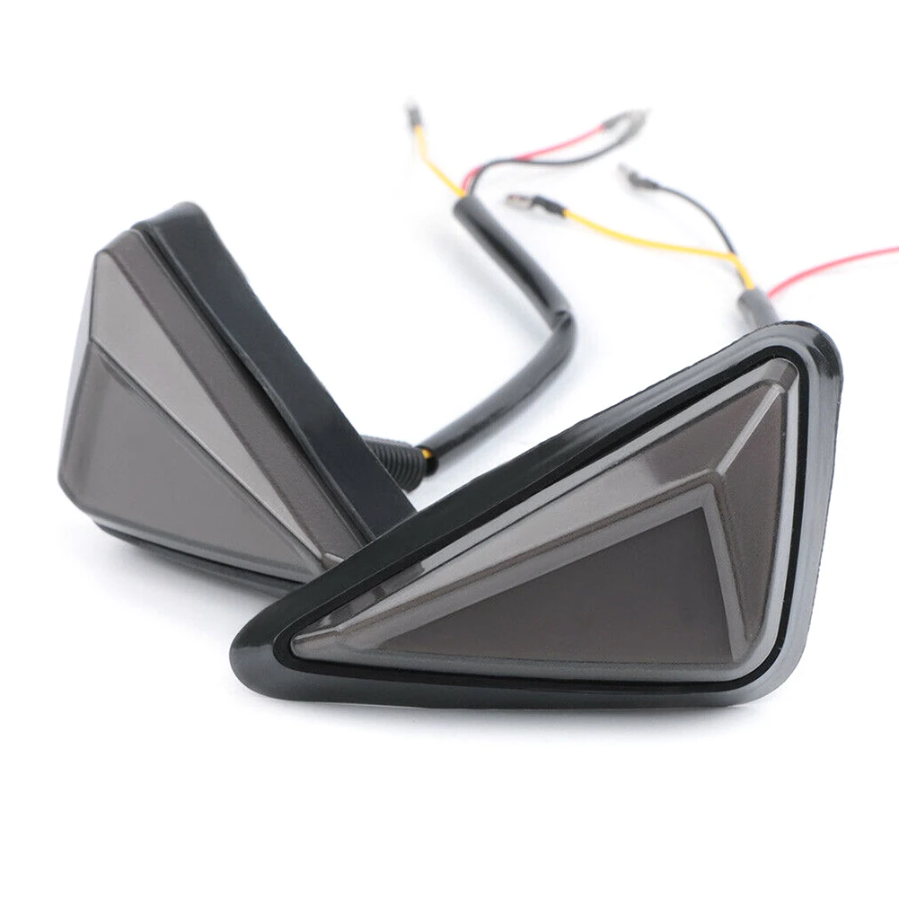 2 шт. мотоциклетные янтарно-белые светодиодные указатели поворота заподлицо DRL