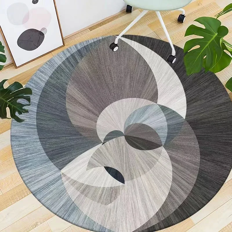 Круглый ковер в скандинавском стиле