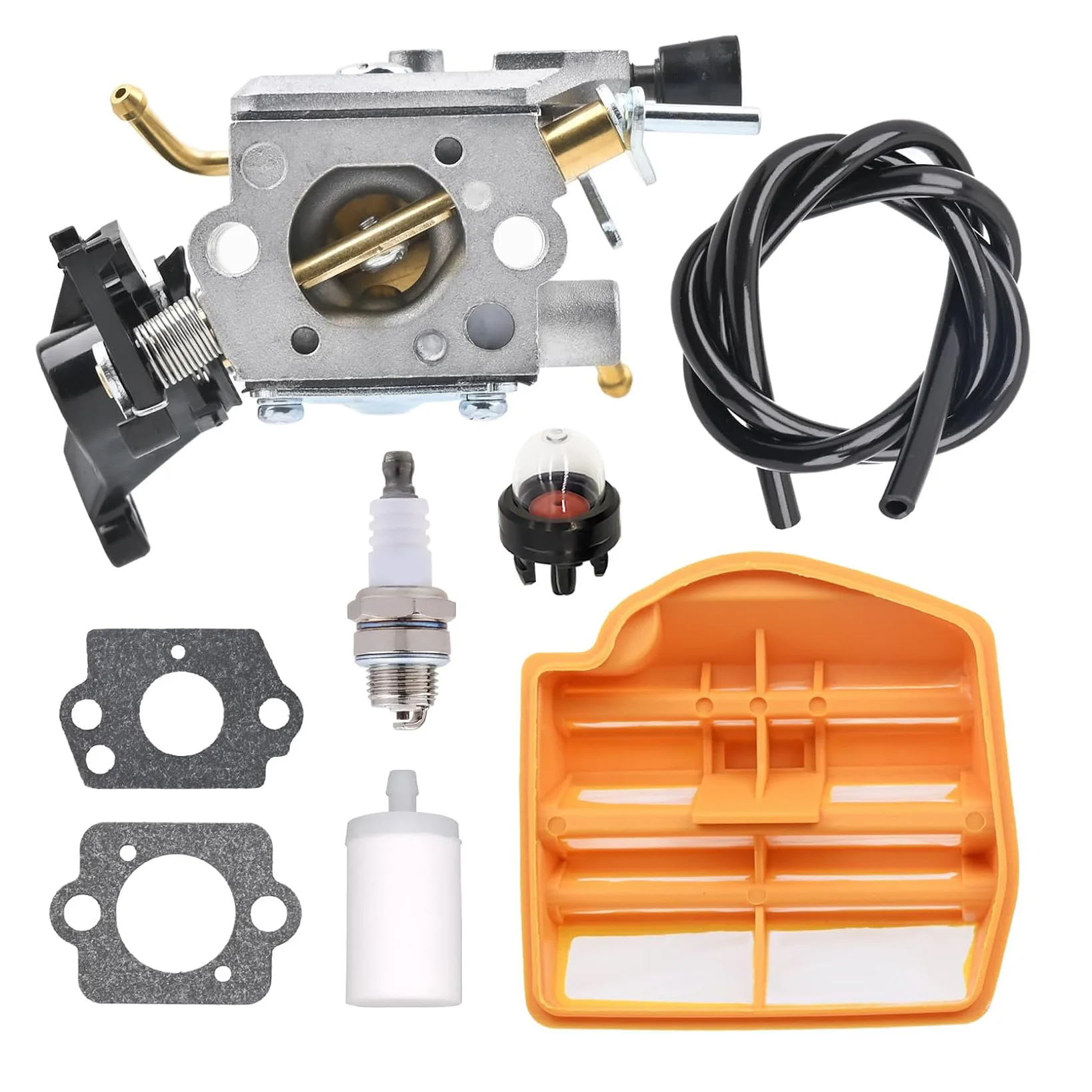 Фото Подходит для бензопил Husqvarna 445, 445E, 450, 450E: карбюратор C1M-EL37B (аксессуар) №1