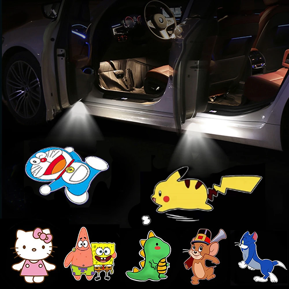 

Новинка, светодиодный автомобильный динамический фонарь, перезаряжаемая лампа для двери автомобиля, атмосферный предупредительный свет, а...