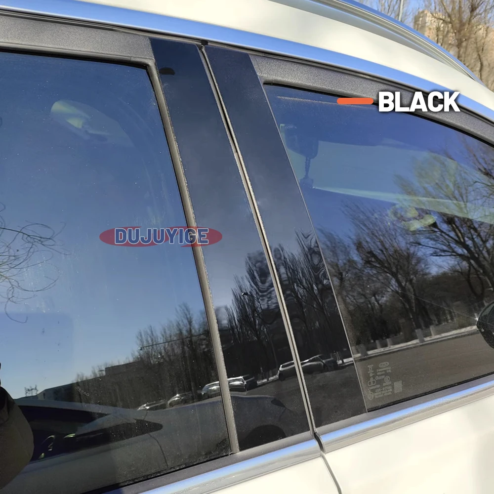 

Ярко-черная наклейка на дверь и окно из углеродного волокна B C, наклейка на стойку подходит для BMW 3 серии F30 F31 F34 2013-2019 2014 2015 2016