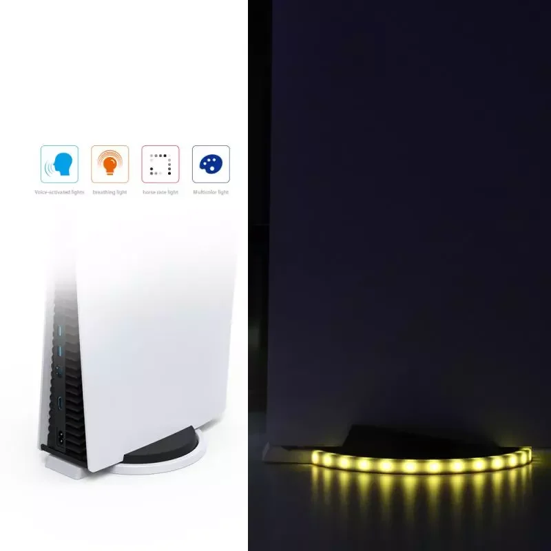 

Adjustable RGB Base LED Atmosphere Light Stand Holder Station Console Lights Game Strip Accessorie