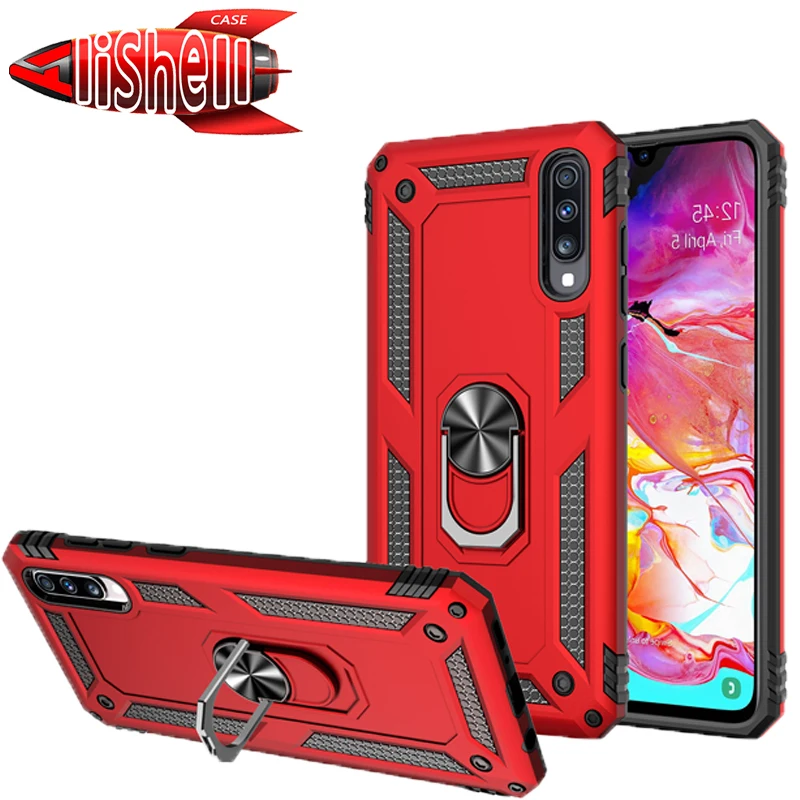 

Shockproof Phone Case For Samsung A530F A750 A6 A8plus A9 Magnetic Ring Stand Armor Cover For Galaxy A260 A10E A30 A50 A70 A80