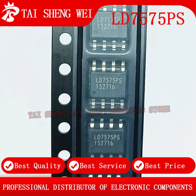 10 шт. LD7575PS SOP8 LD7575 SOP-8 SMD новый оригинальный чипсет IC