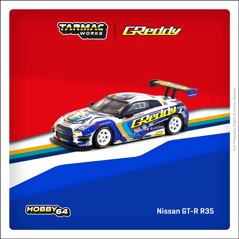 

Tarmac Works 1:64 Nissan GTR R35 TRUST e-Racing Die-Cast Car Model Collection Miniature