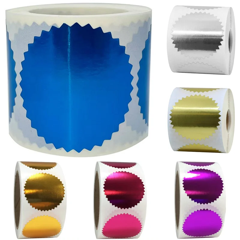 

50mm gear sticker concave-convex printing word label Embossing Stamp, DIY gift box packag Seal Invitation Card packag for gift