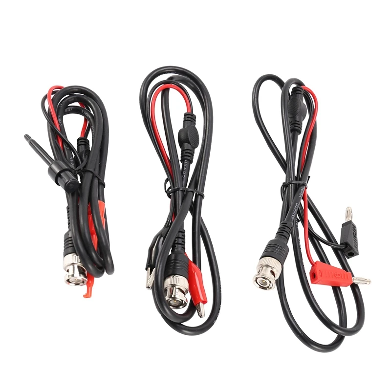 

Oscilloscope Probes BNC To Alligator Crocodile Clips BNC To Mini Hook Leads BNC To Dual Stacking Banana Male Plug Cable