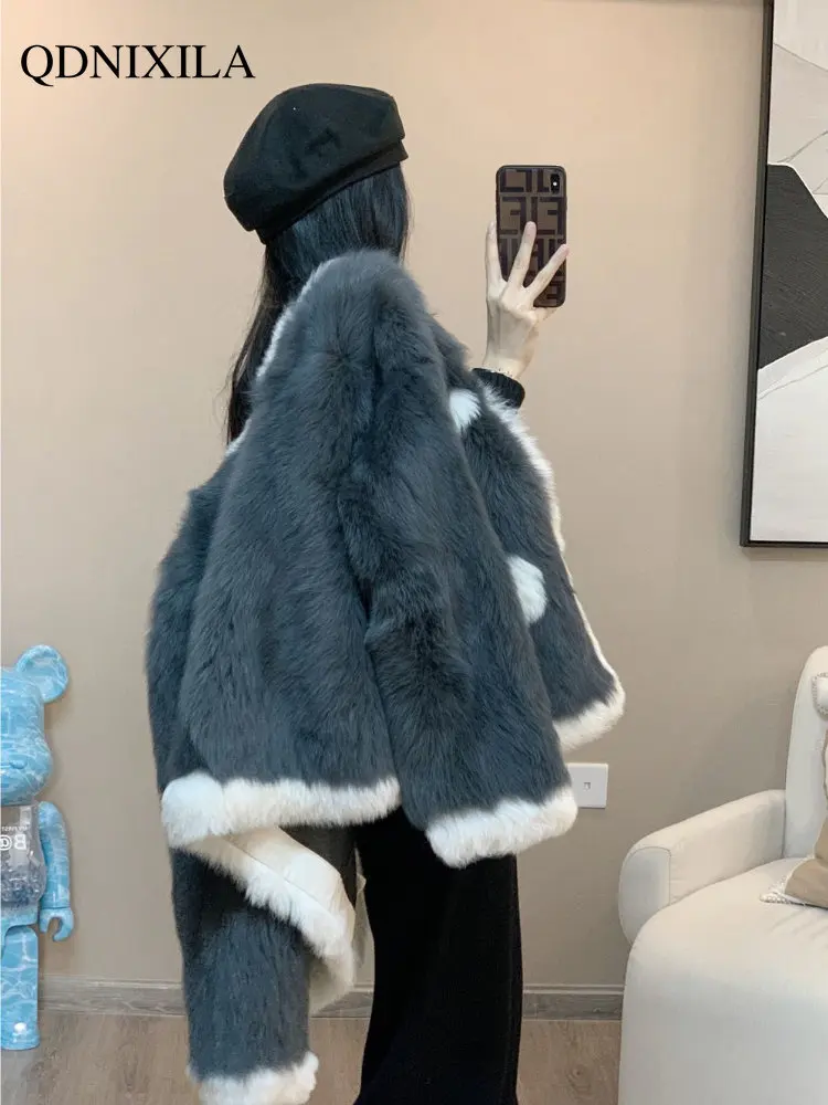 Women's Fur Coat Autumn and Winter New Fashion Casual Mink Fur Jacket Small Fragrance Faux Fur Coat Women's Winter Jacket