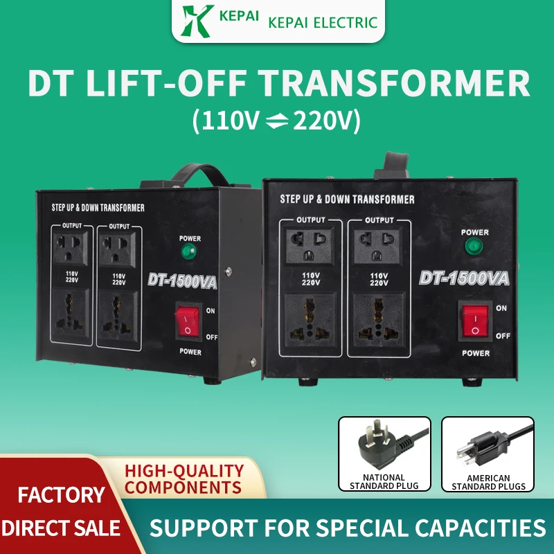 Фото Преобразователь напряжения DT-1500W, однофазный повышающий трансформатор, оборудование для преобразования напряжения с 110В на 220В №5