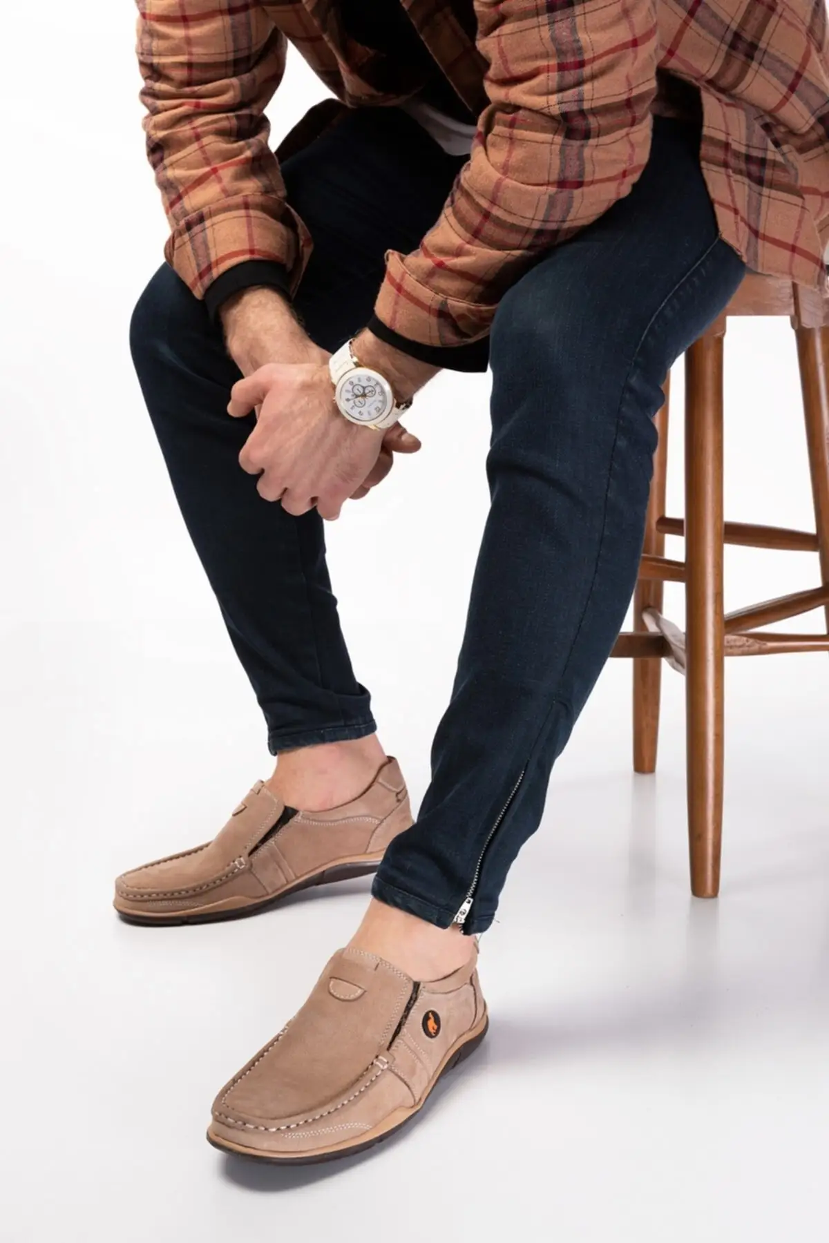 

Men's Shoes Genuine Leather Camel Casual Summer New Style Men Loafers Soft Comfortable Comfortable Shoes