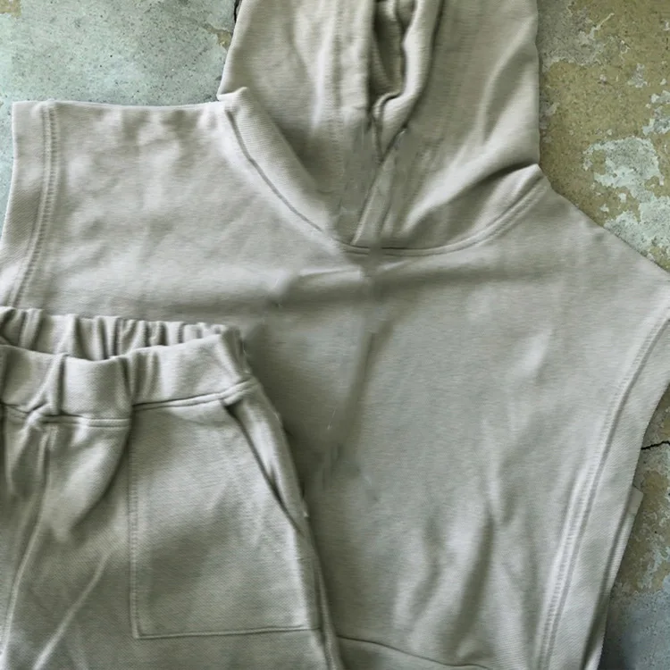 RiniLucia New Spring Summer Baby Boys Girls Clothes Children Toddler Costume Kids Tracksuits Solid Hoodies Pants 2Pcs Sets